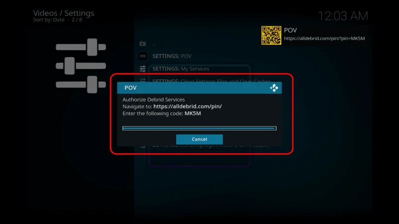 POV Kodi Addon Zip File Installation 